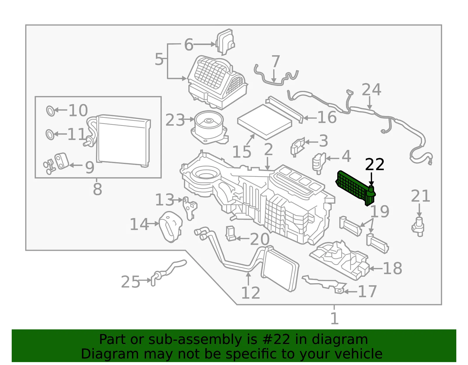 PTC Heater Assembly - Nissan (27143-1KB0A) - view 2