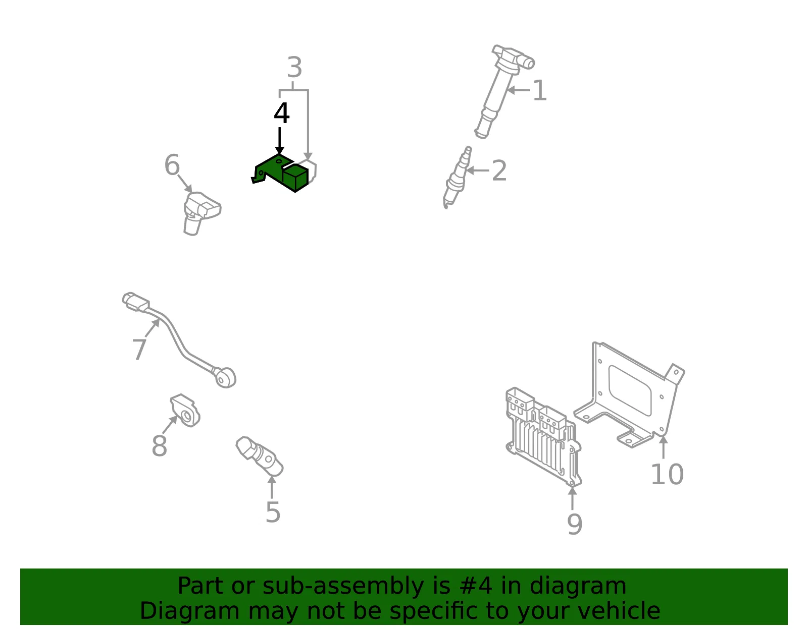Condenser Bracket - Kia (27326-3C050) - view 2