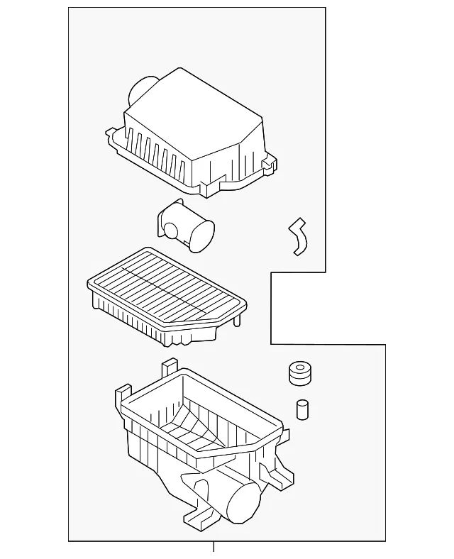Air Cleaner Assembly - Kia (28110-A5300)
