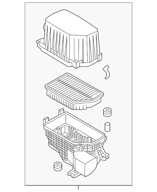 Air Cleaner Assembly - Kia (28110-B2000)
