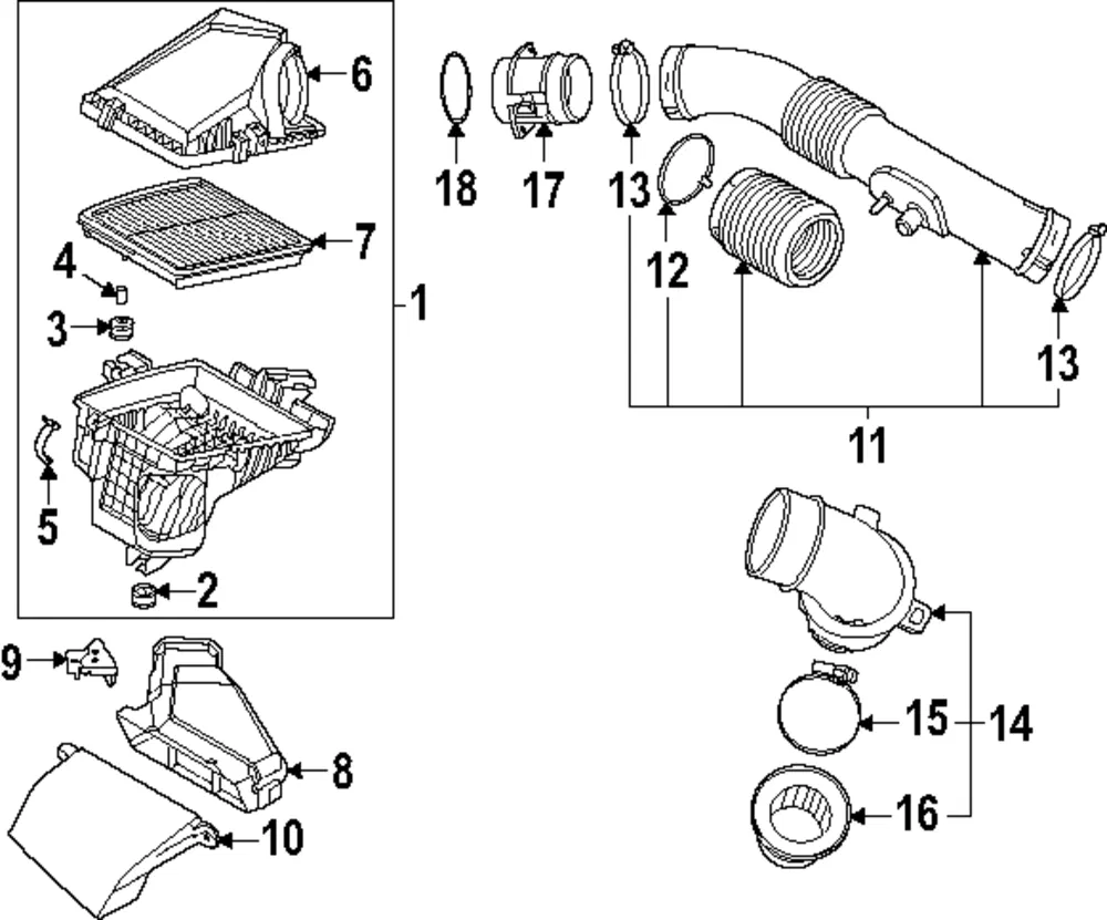 Air Cleaner Assembly - Kia (28110-ES410)