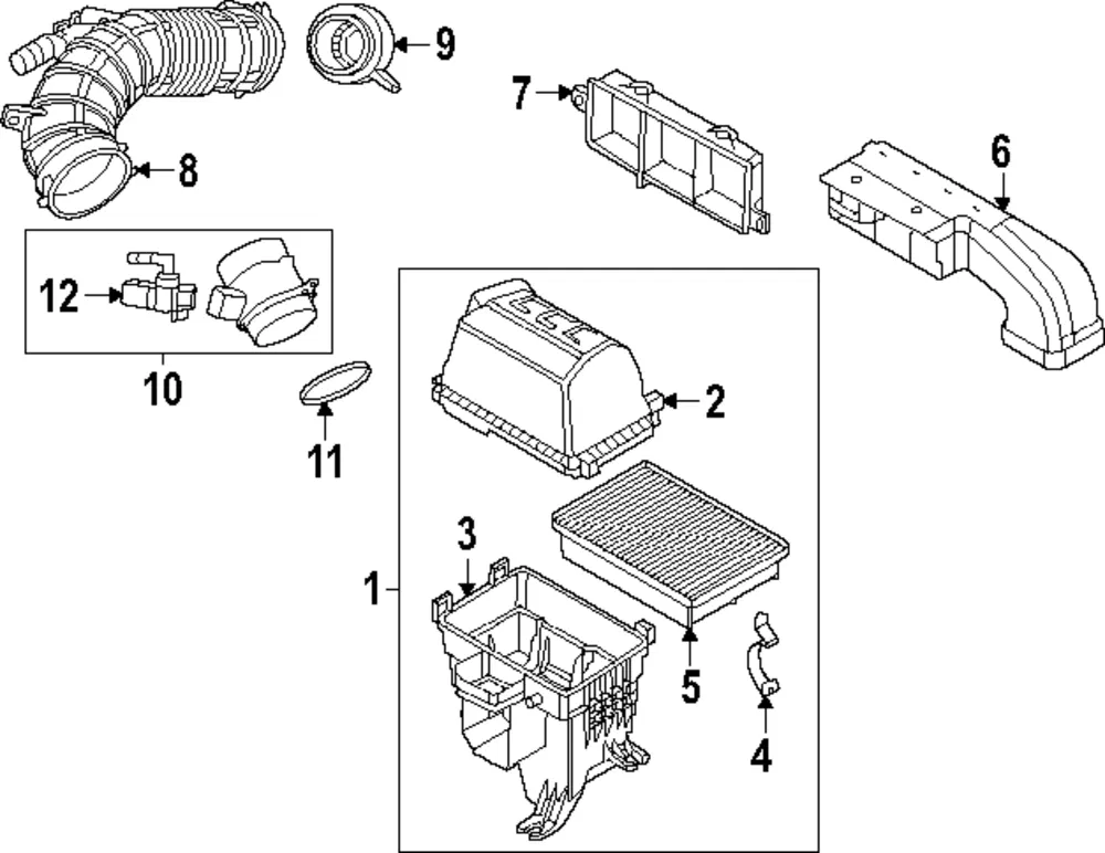 Air Cleaner Assembly - Kia (28110-Q5550)