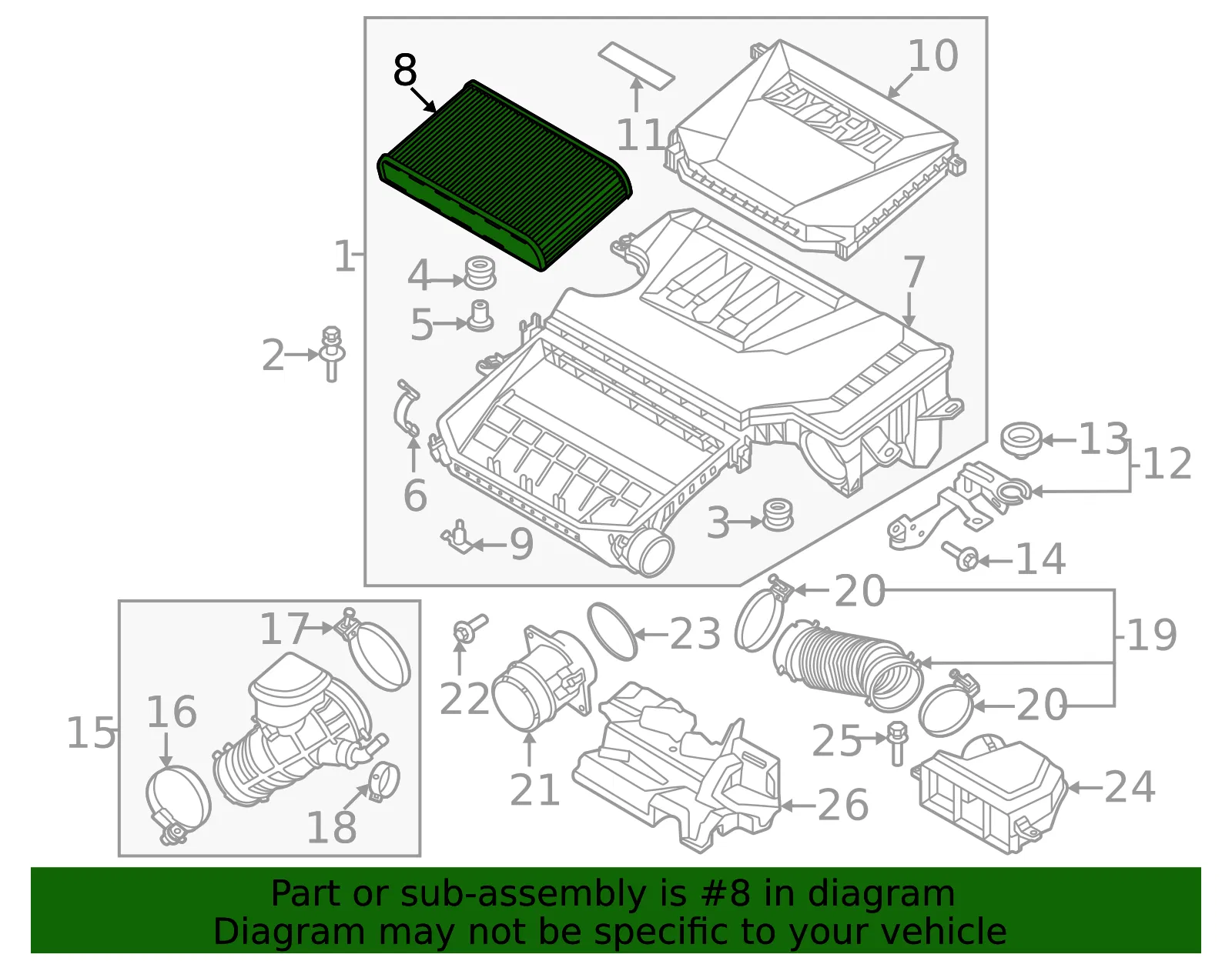 Air Filter - Kia (28113-AT100) - view 2