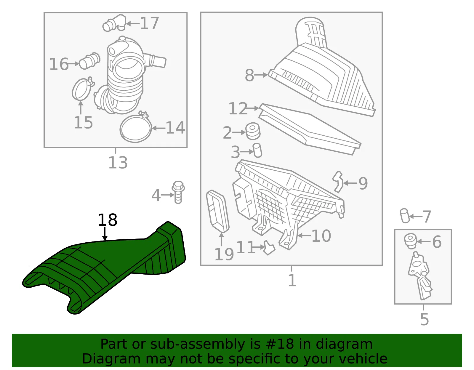 Air Inlet Duct - Kia (28210-2T510) - view 2