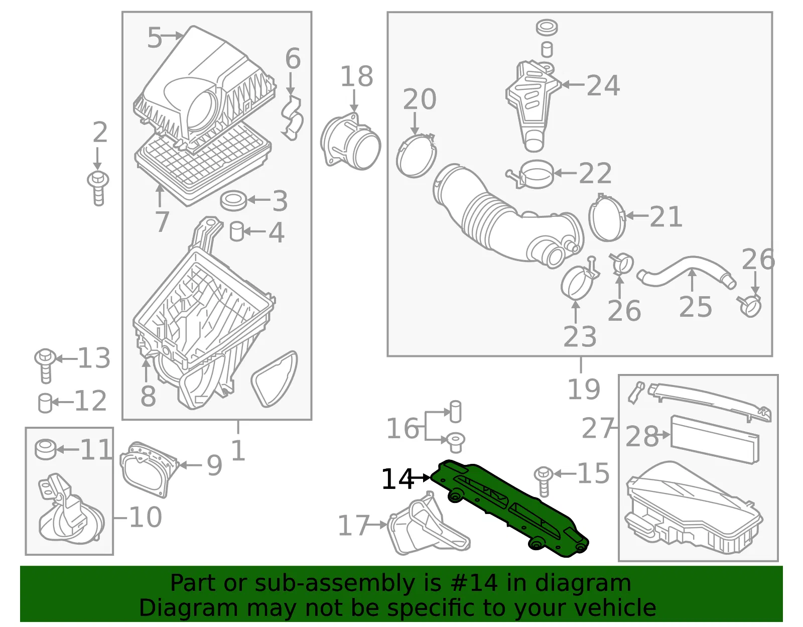 Lower Duct - Kia (28210-3T400) - view 2