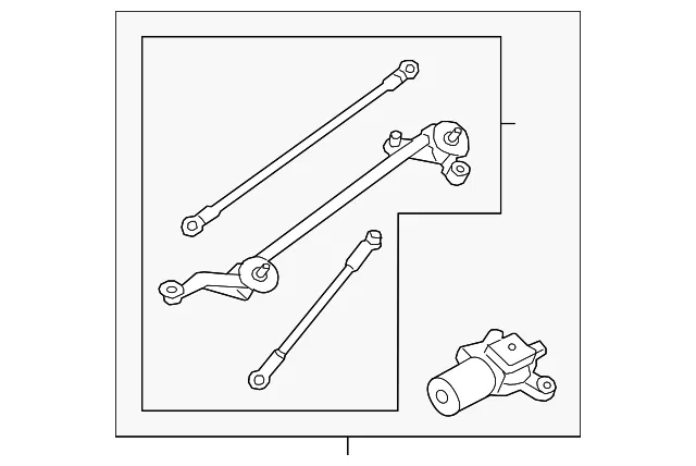 Wiper Linkage - Nissan (28800-3LM1A) - view 2