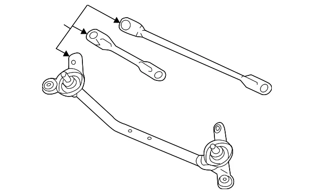 Wiper Linkage - Nissan (28840-1HB1A)