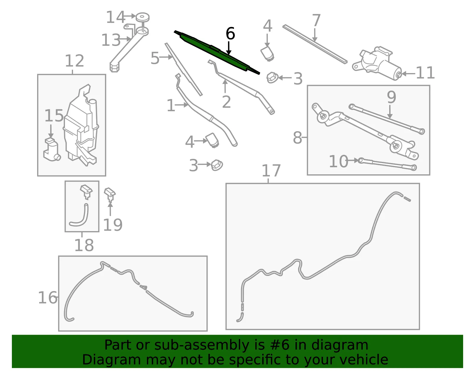 Wiper Blade - Nissan (28890-JM00A) - view 3