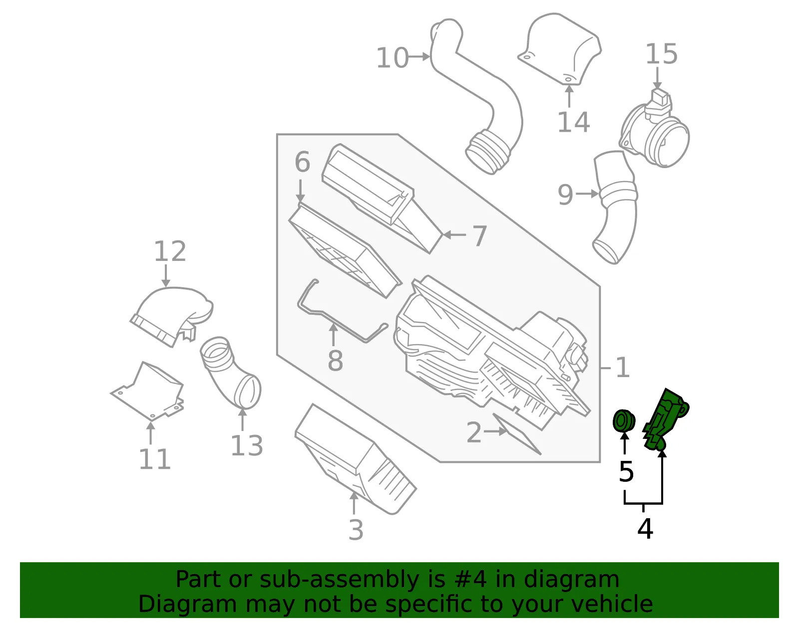 Air Cleaner Bracket - Volvo (30650770) - view 3