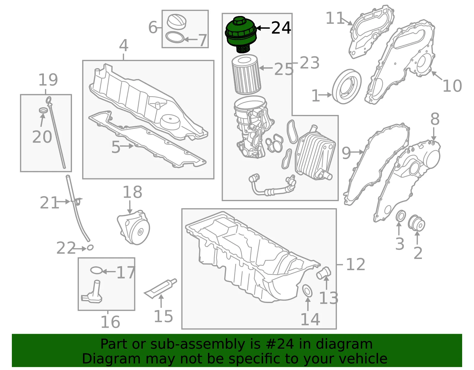 Engine Oil Filter Housing Cap - Volvo (30677346) - view 3