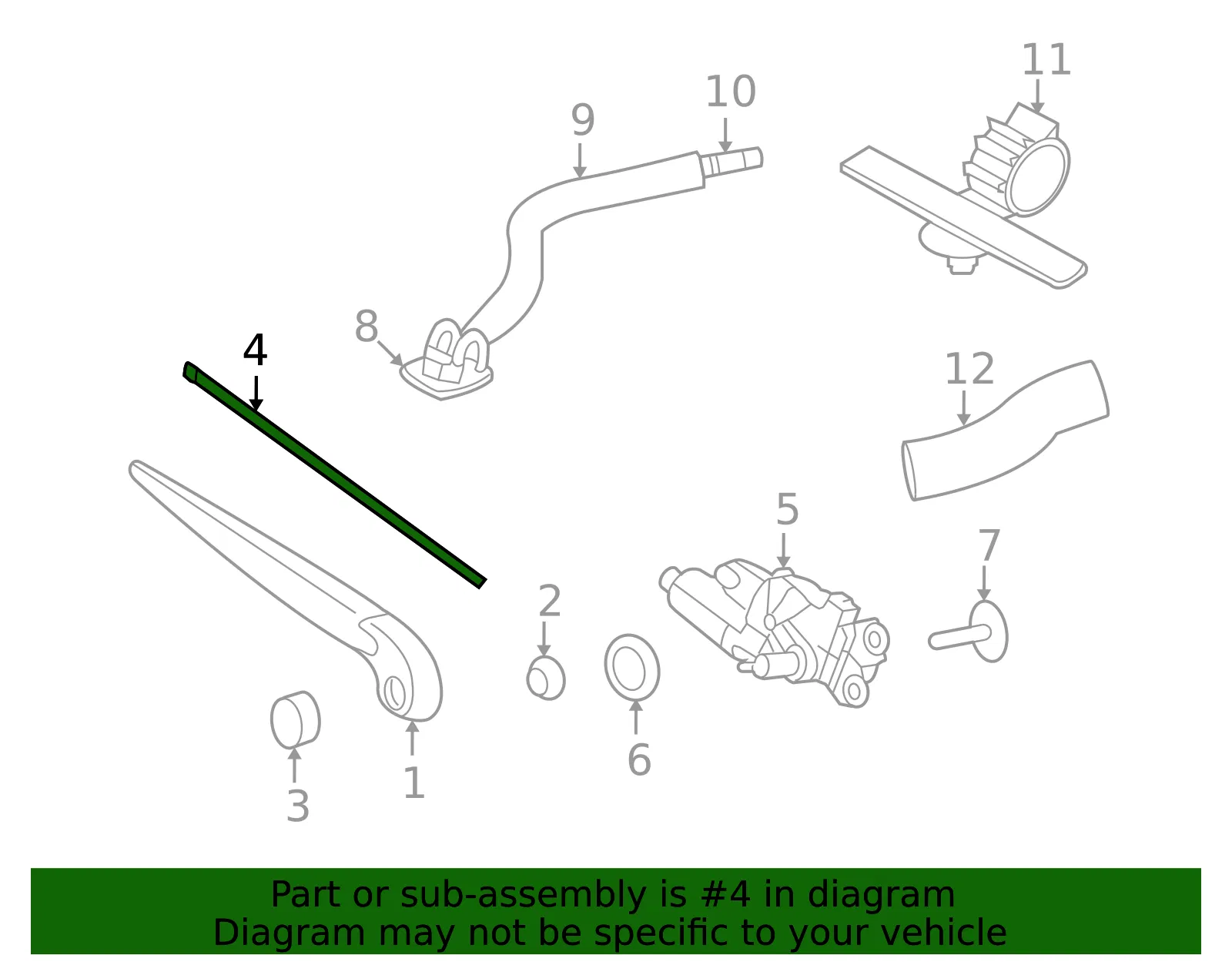 Wiper Blade - Volvo (30753535) - view 3