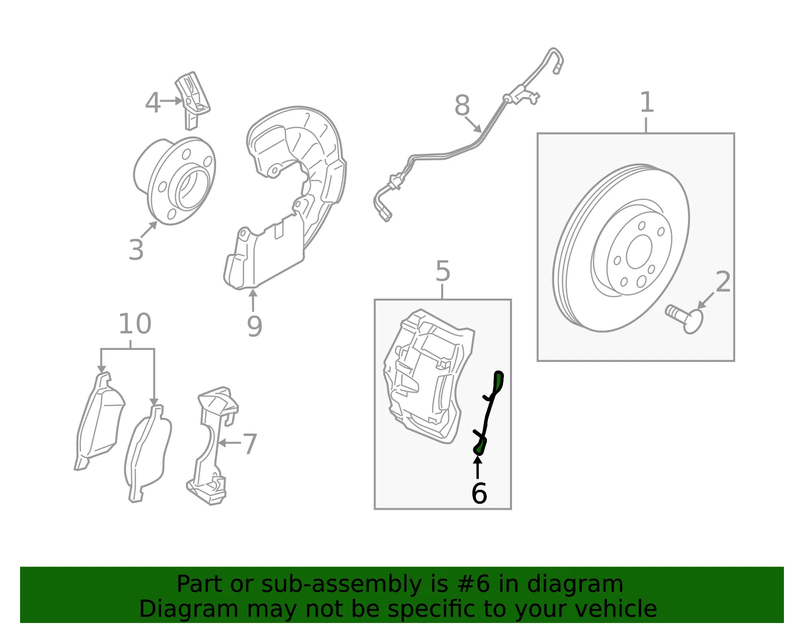 Caliper Spring - Volvo (30760612) - view 3