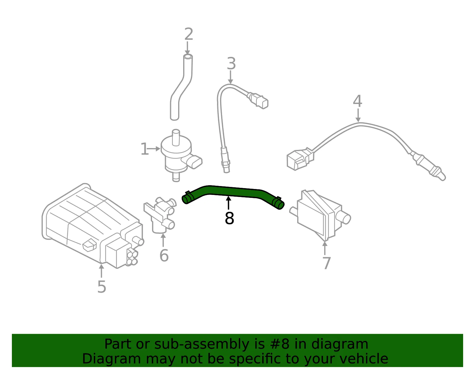 Filter Hose - Kia (31343-2K500) - view 2