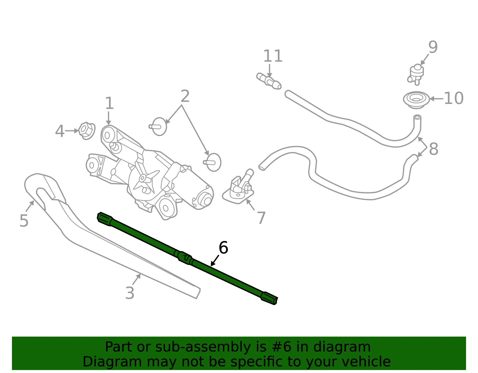 Wiper Blade - Volvo (31349857) - view 3