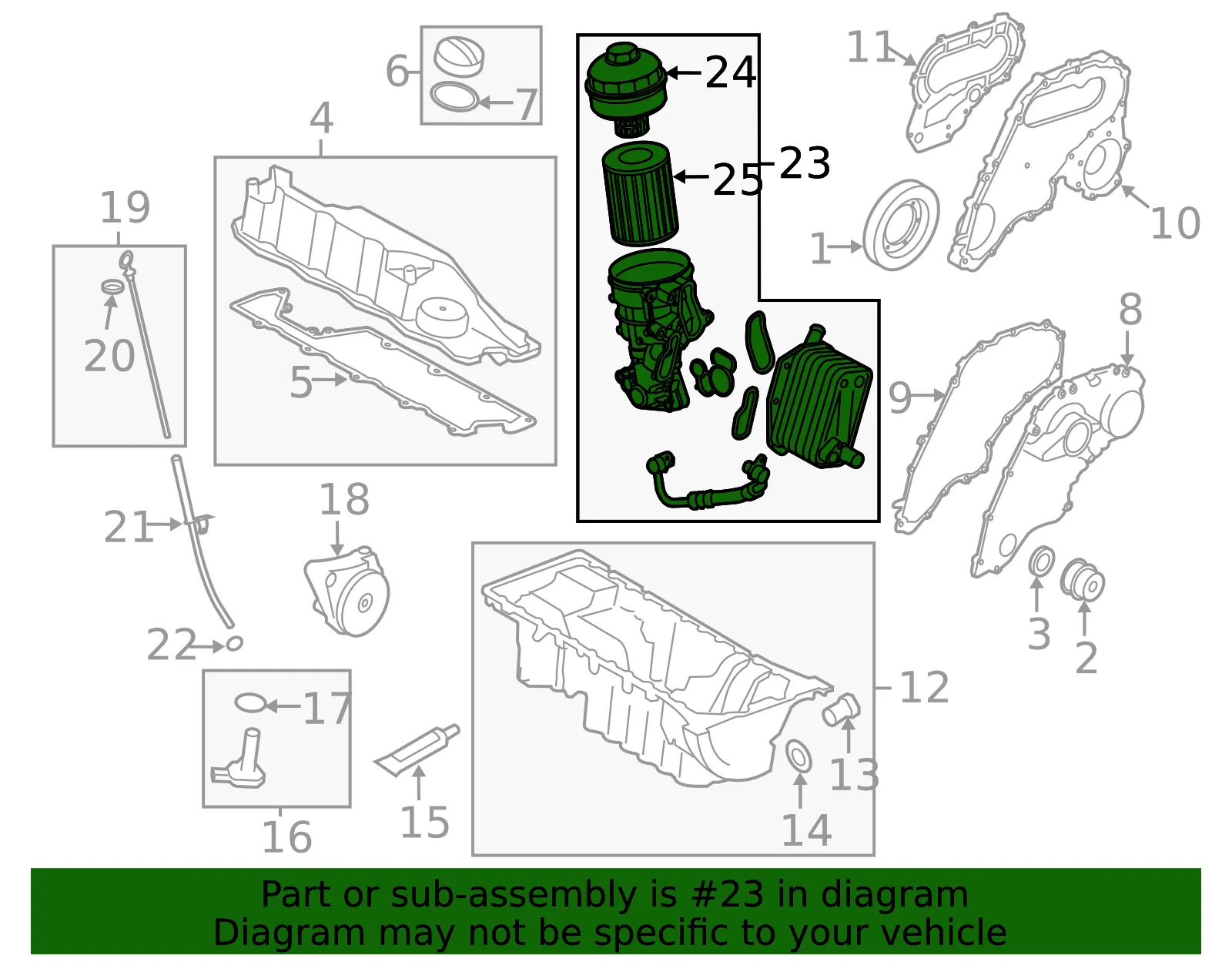 Oil Filter Housing - Volvo (31359138) - view 3