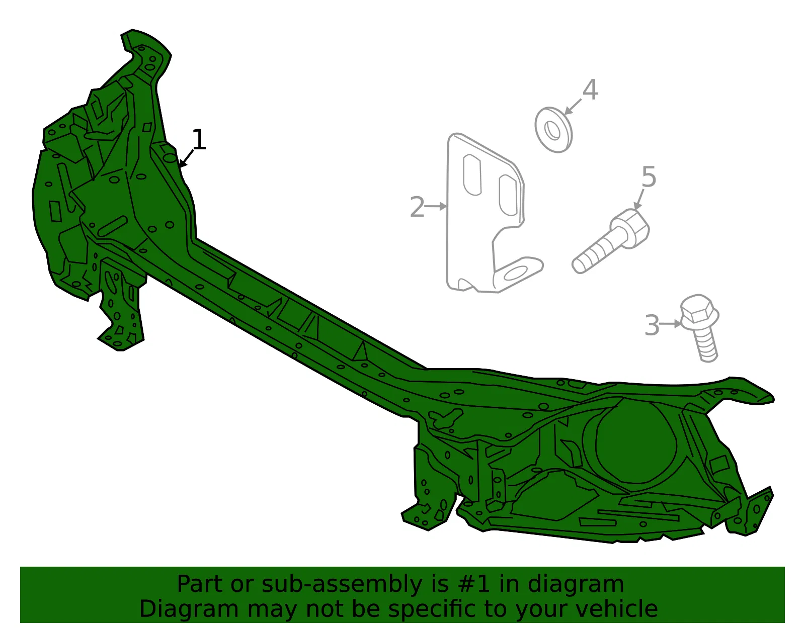 Radiator Support Panel - Volvo (31416750) - view 2