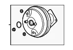 Power Brake Booster - Volvo (31423486) - view 3