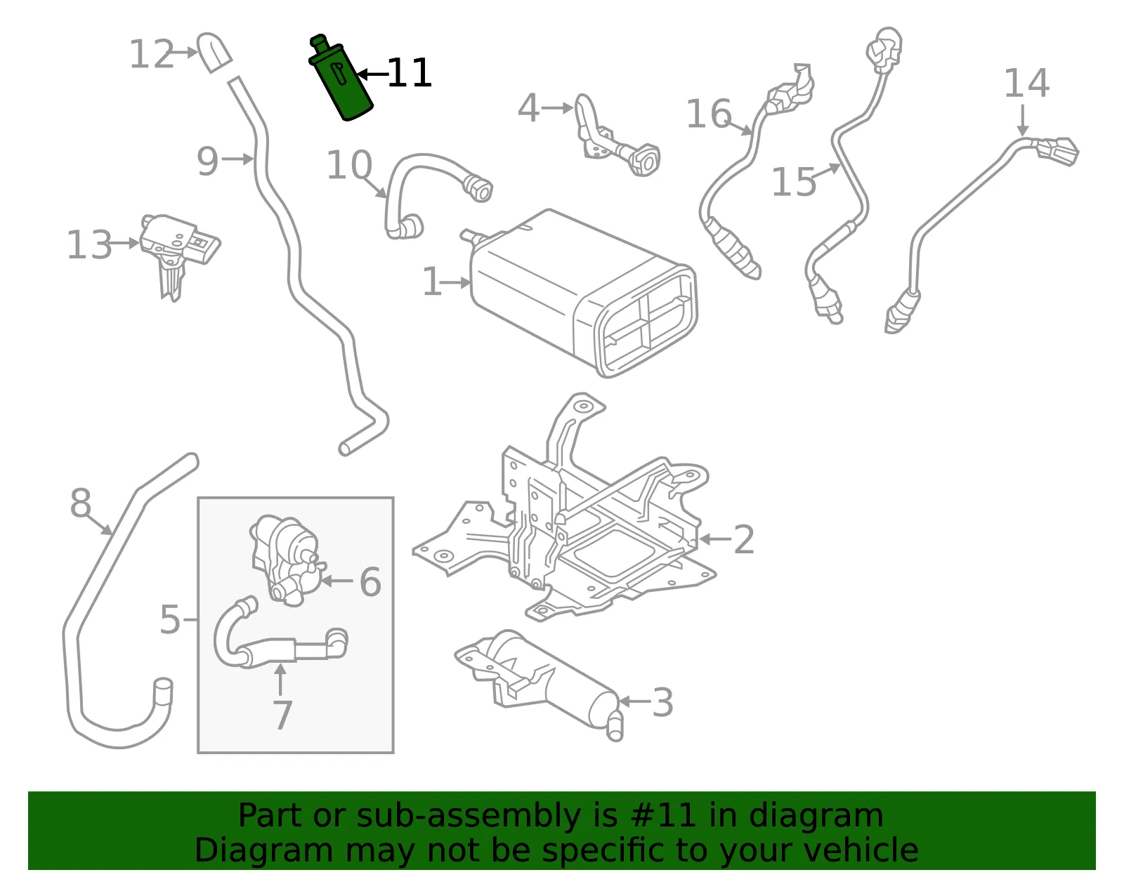 Vapor Canister Filter - Volvo (31478176) - view 3