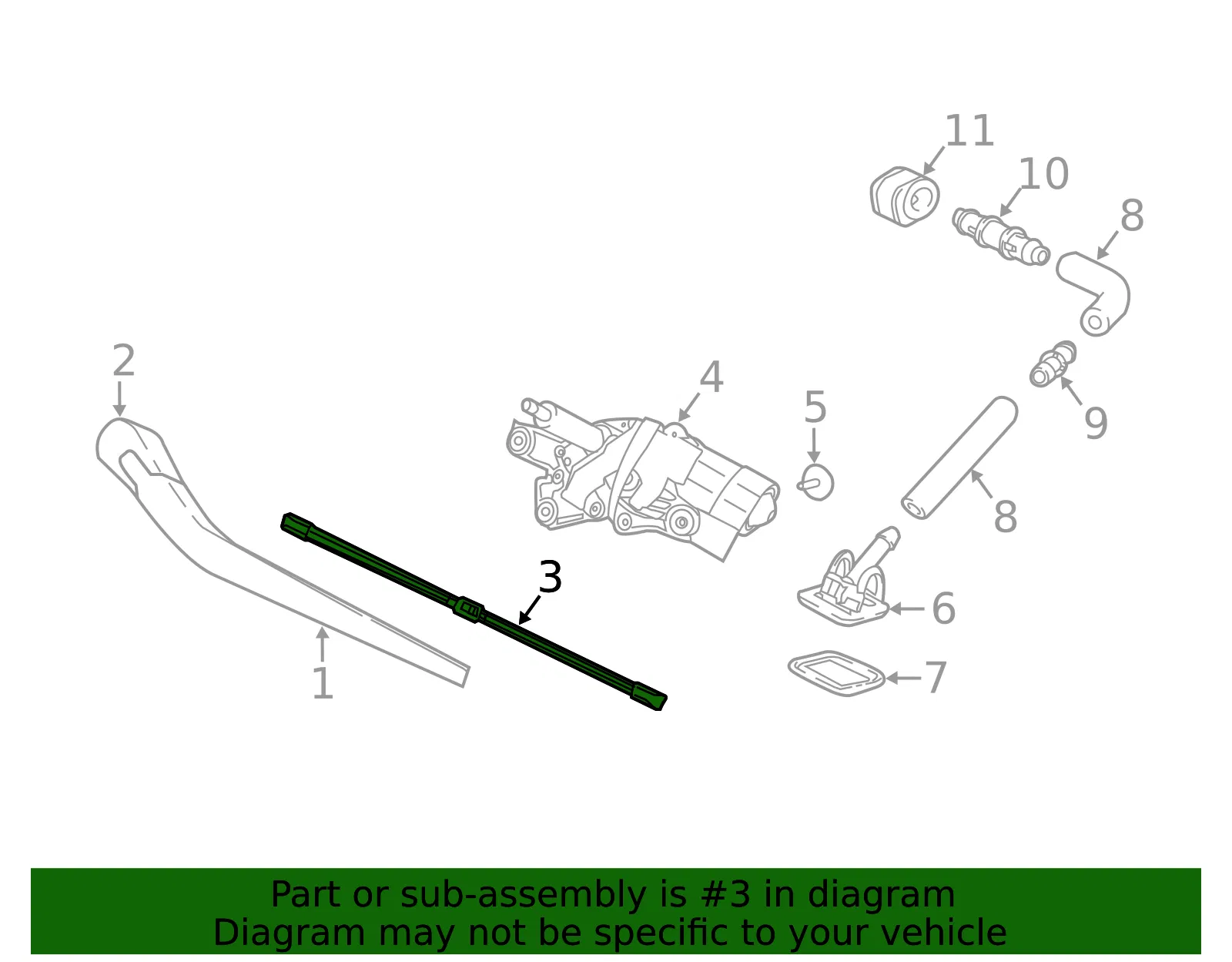 Wiper Blade - Volvo (32274892) - view 3