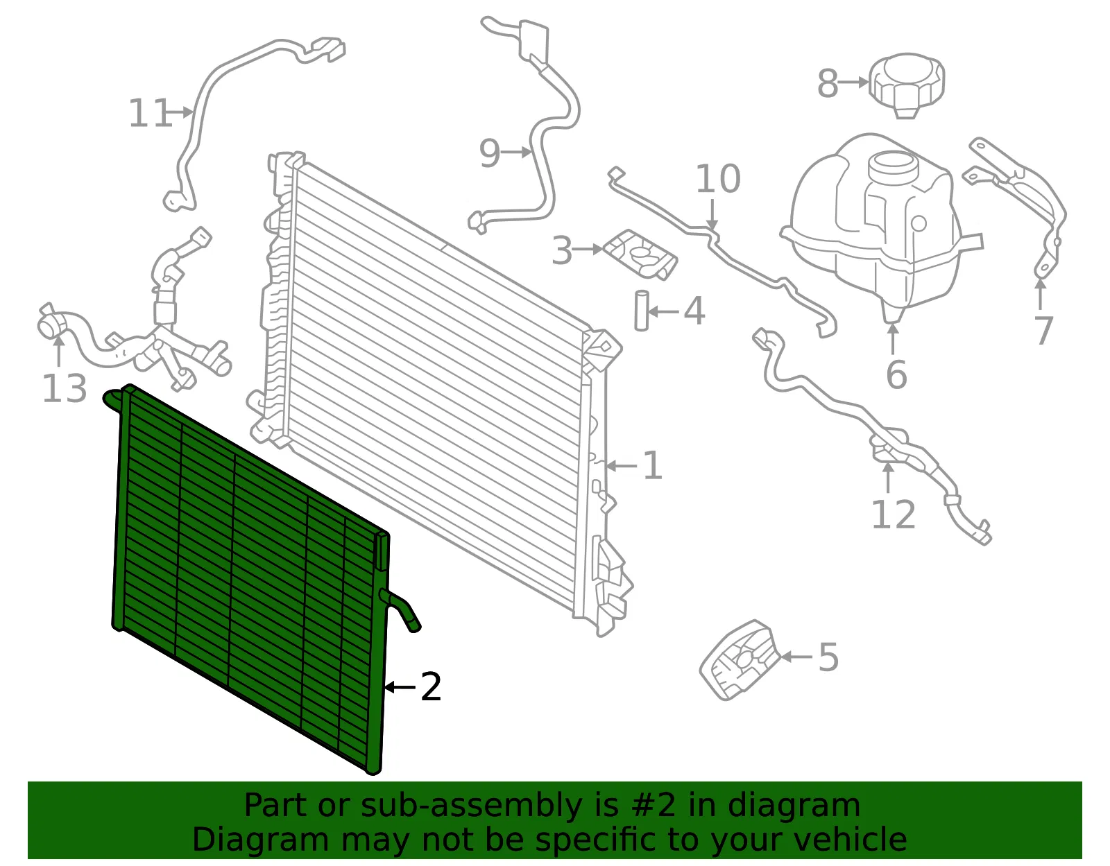 Radiator - Volvo (31684239) - view 2