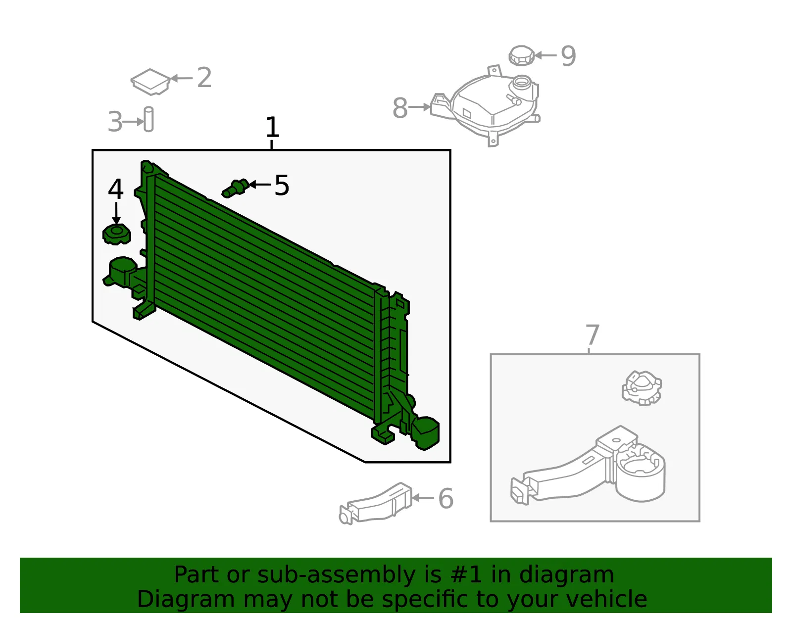 Radiator - Volvo (32339601) - view 2