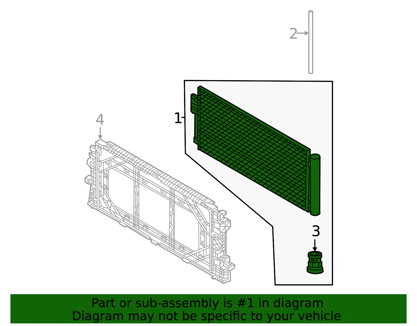Condenser - Volvo (31686549) - view 2