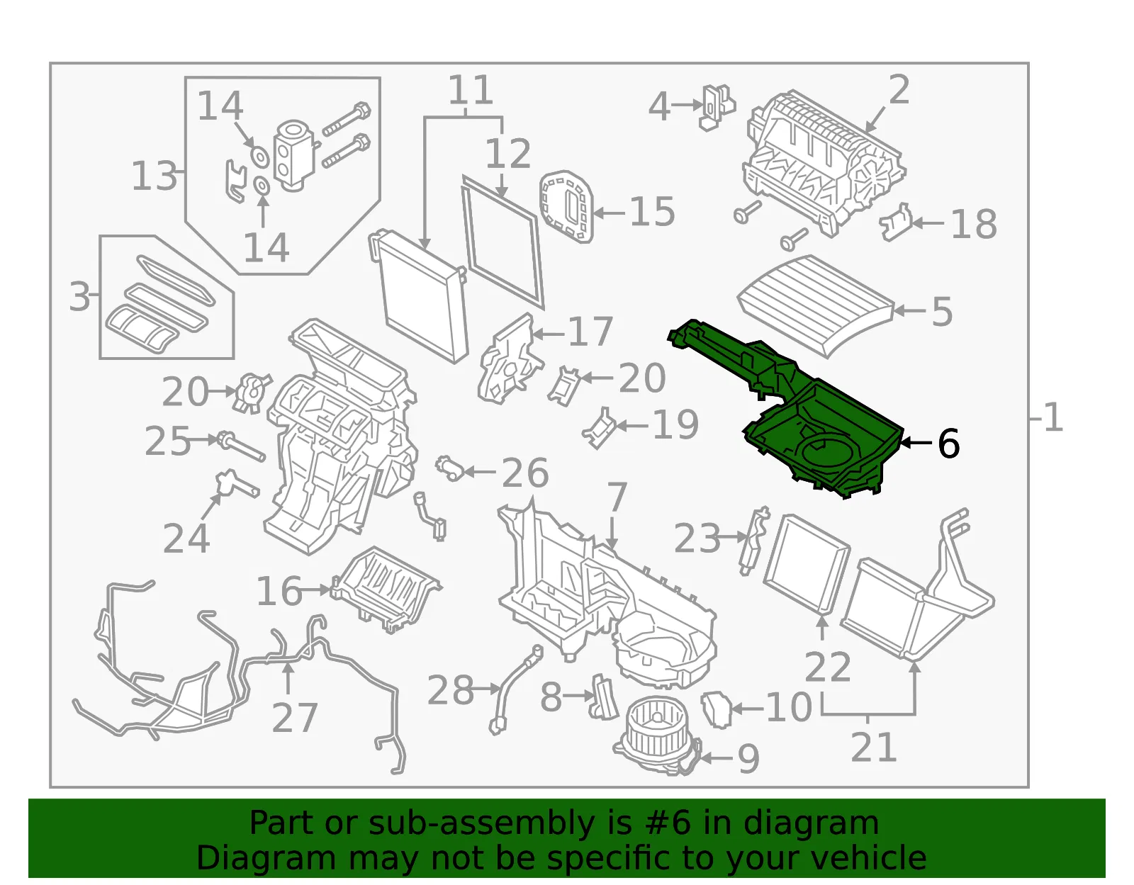 Cabin Air Filter Cover - Volvo (31694762) - view 2