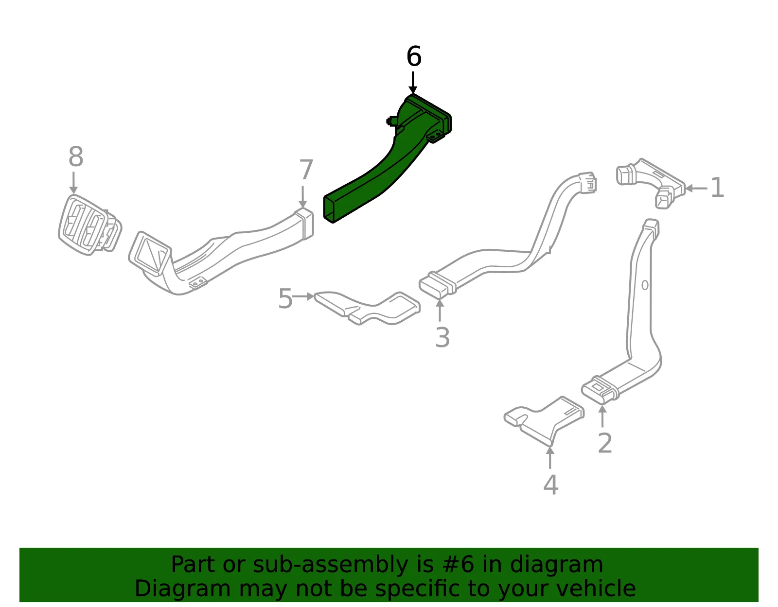 Rear Duct - Volvo (32262051) - view 2