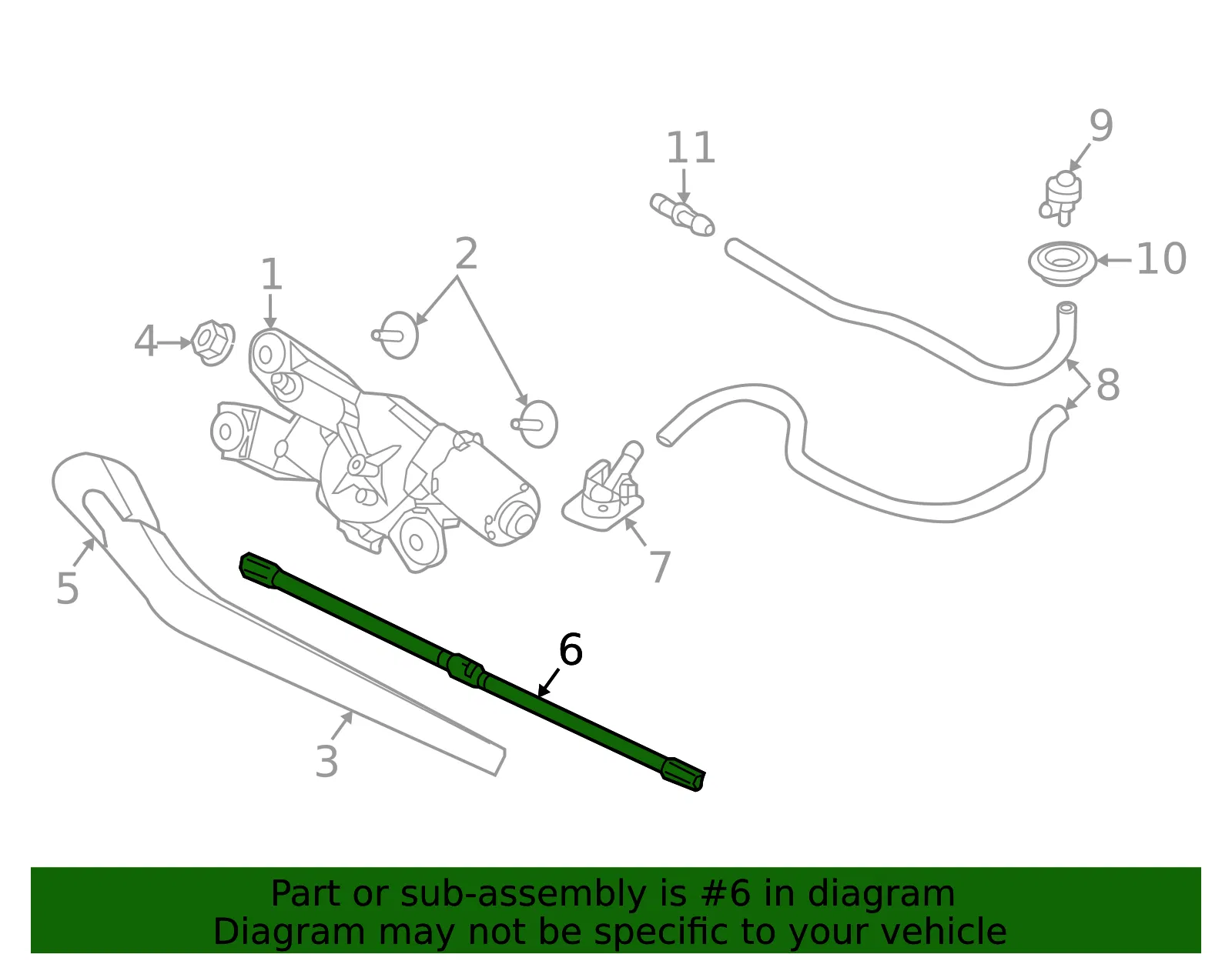 Wiper Blade - Volvo (32285718) - view 2