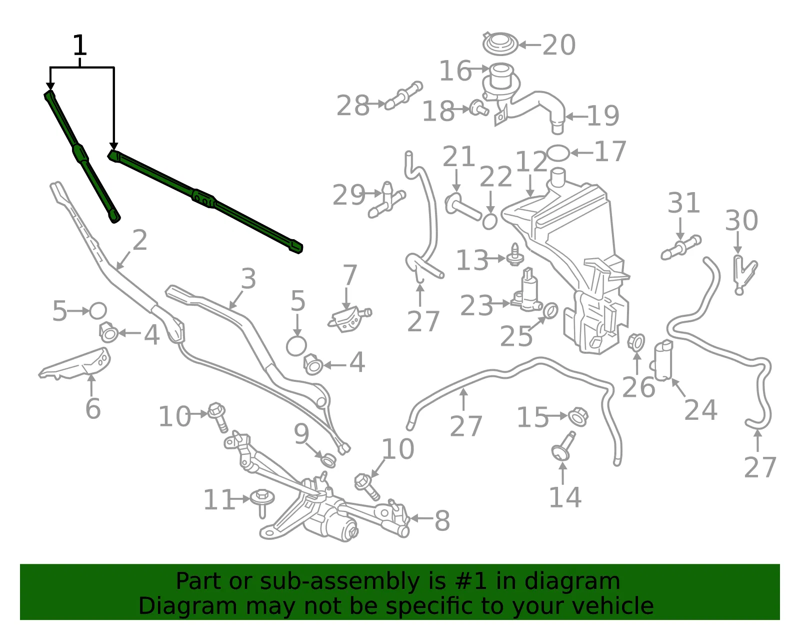 Wiper Blade - Volvo (32341610) - view 4