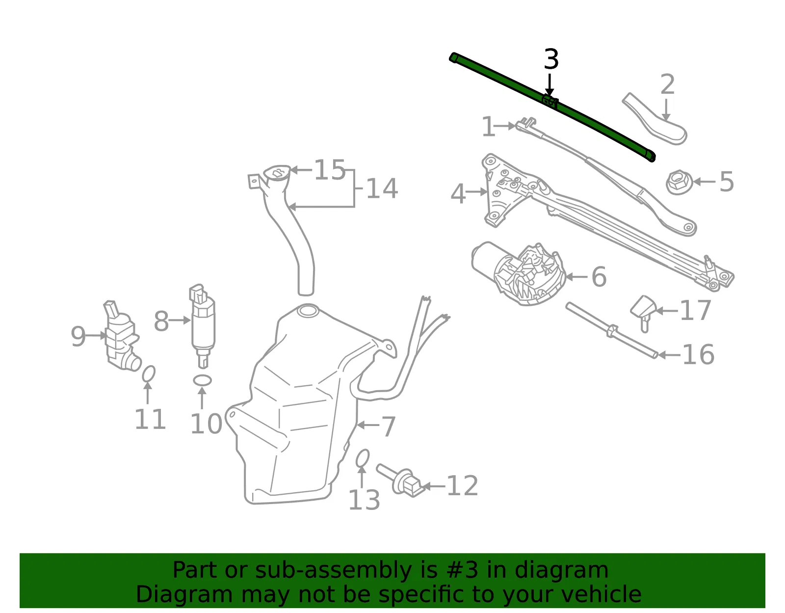 Wiper Blade - Volvo (32341315) - view 5