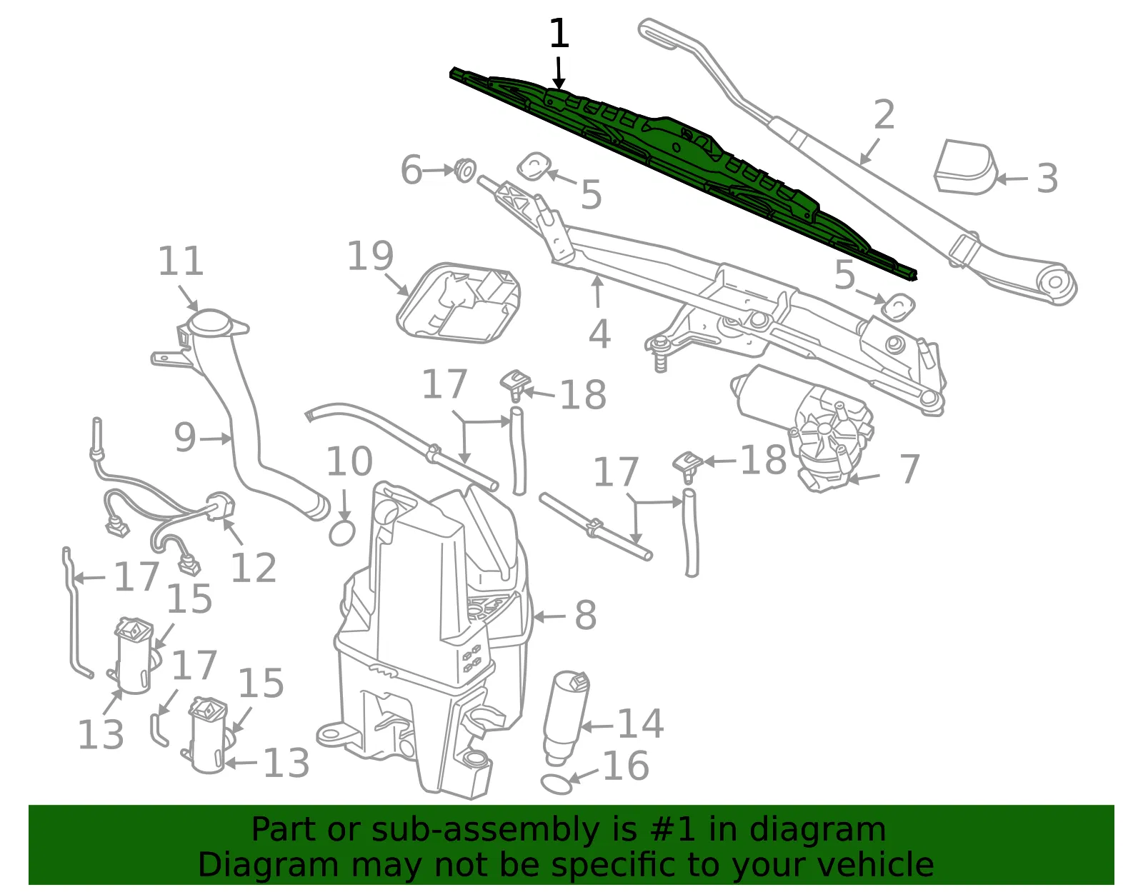Wiper Blade - Volvo (32341320) - view 5