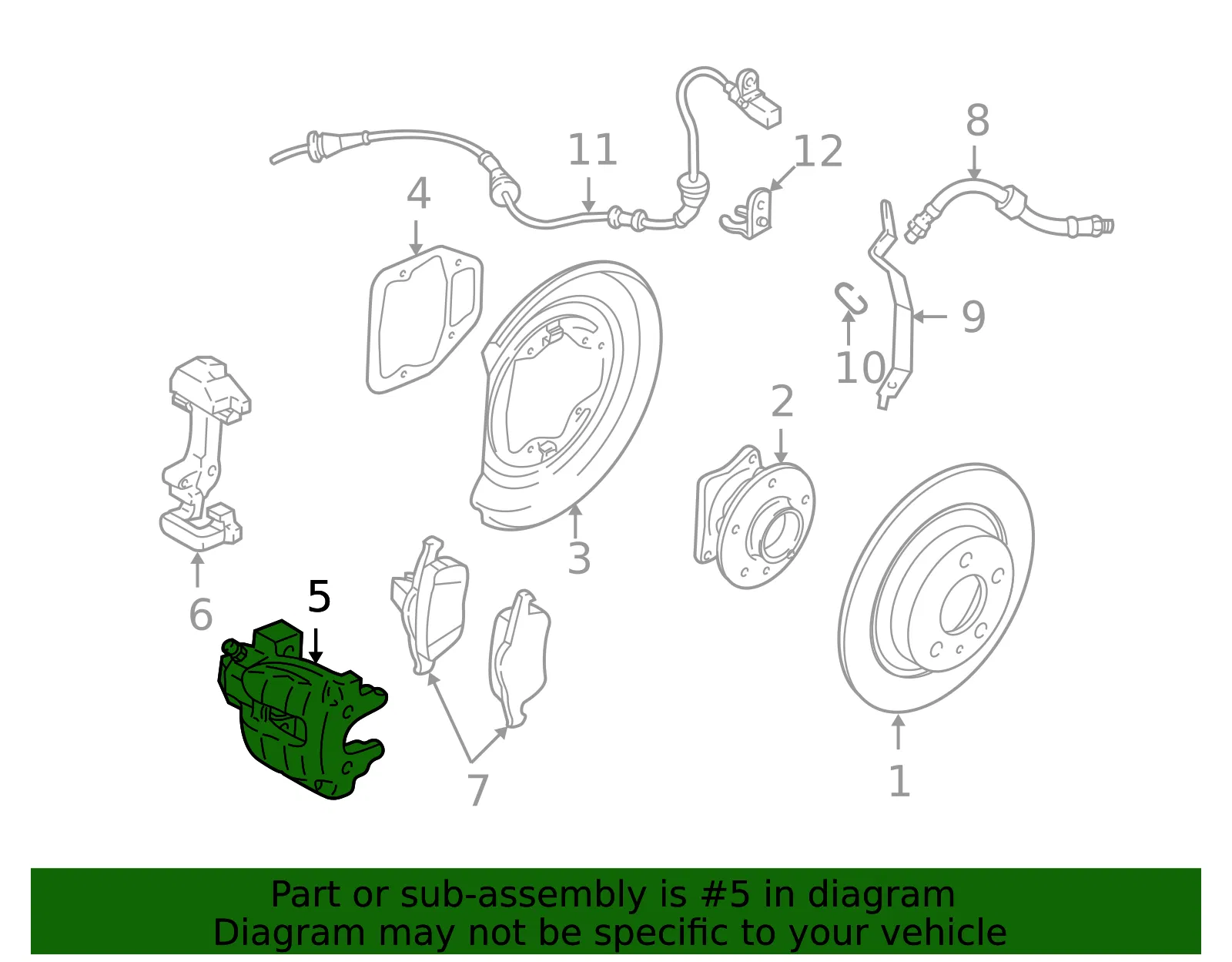 Caliper - Passenger Side (RH) - Volvo (8602855) - view 3
