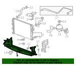 Lower Radiator Air Baffle - GM (39138632) - view 5