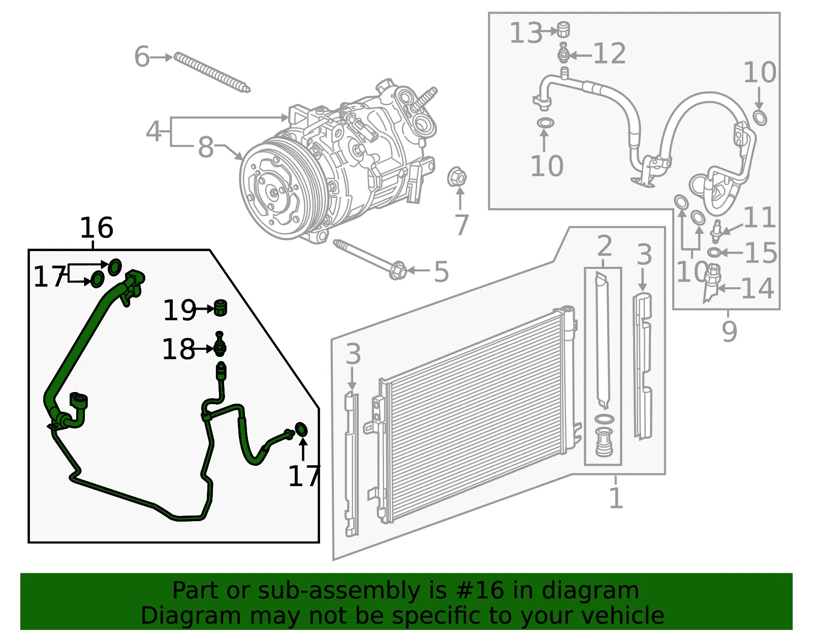 Air Conditioning Refrigerant Heat Exchanger - GM (39149939) - view 4