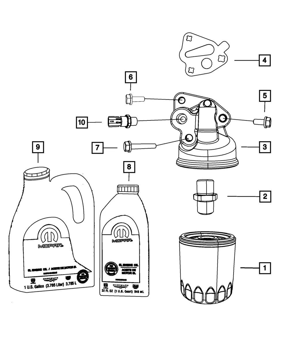 Engine Oil Filter - Mopar (4105409ae) - view 5