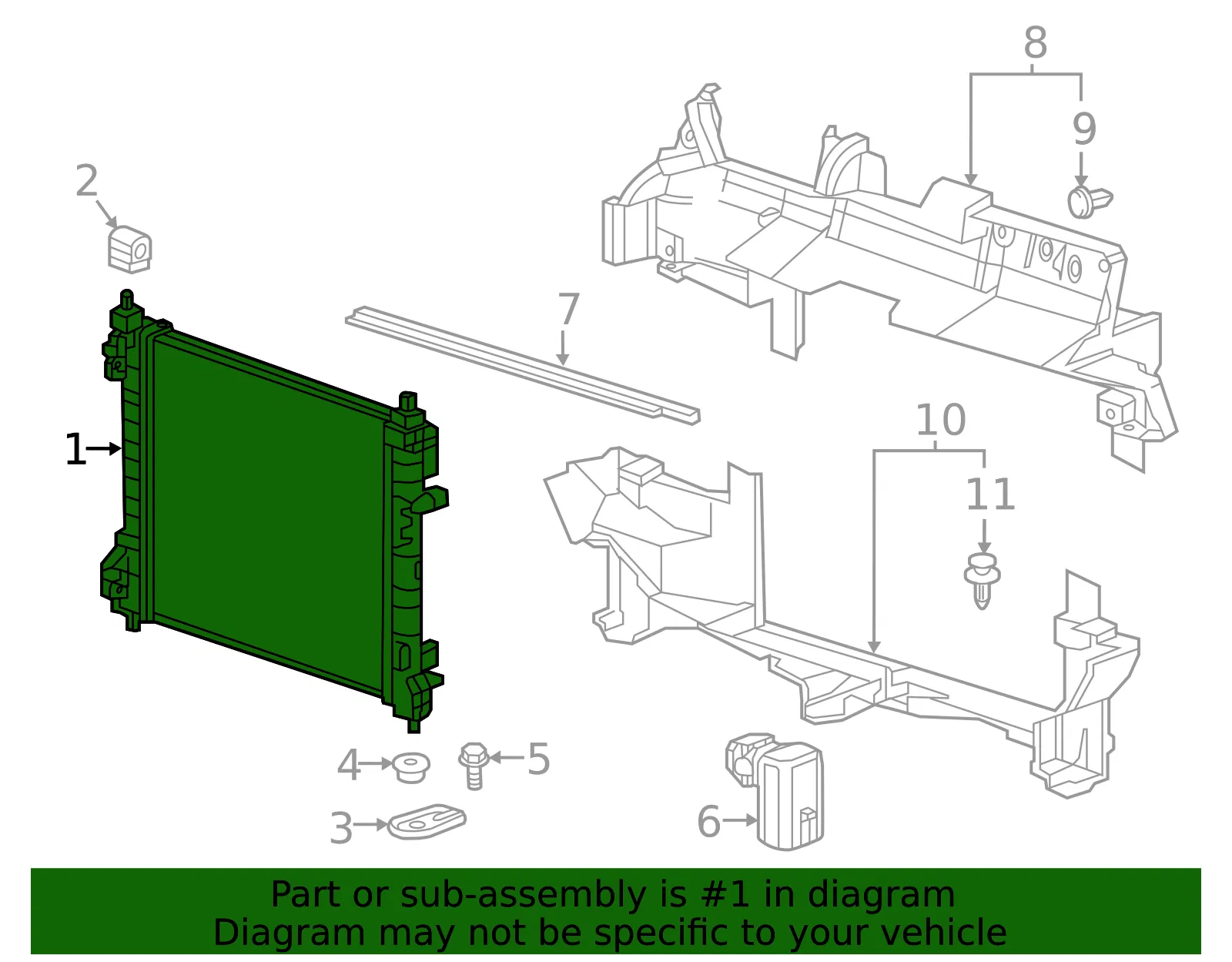 Radiator - GM (42349017) - view 6