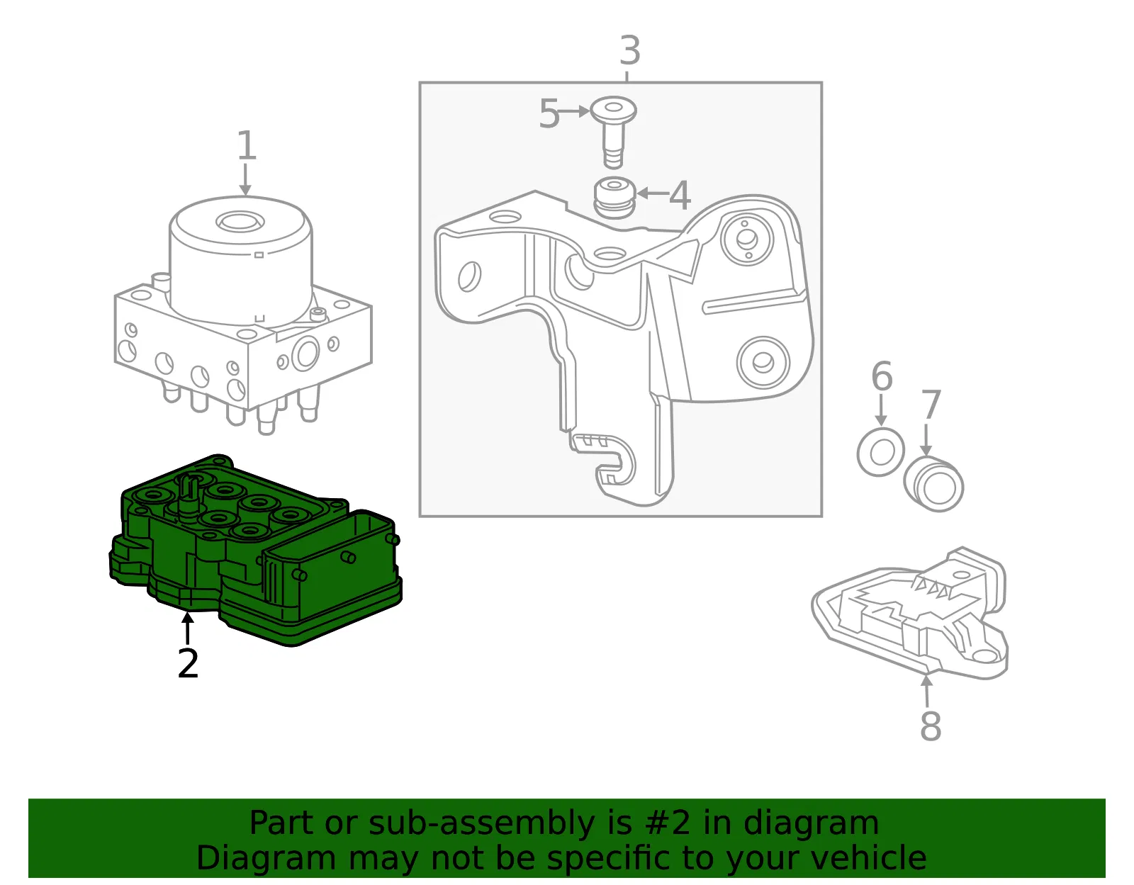 Electronic Brake Control Module with 4 Bolts - GM (42353081) - view 7