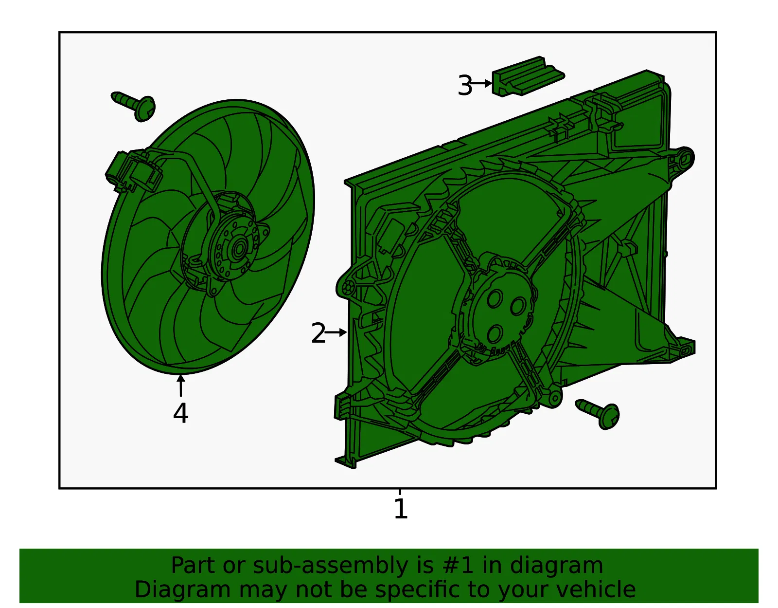 Engine Cooling Fan Assembly - GM (42364539) - view 6
