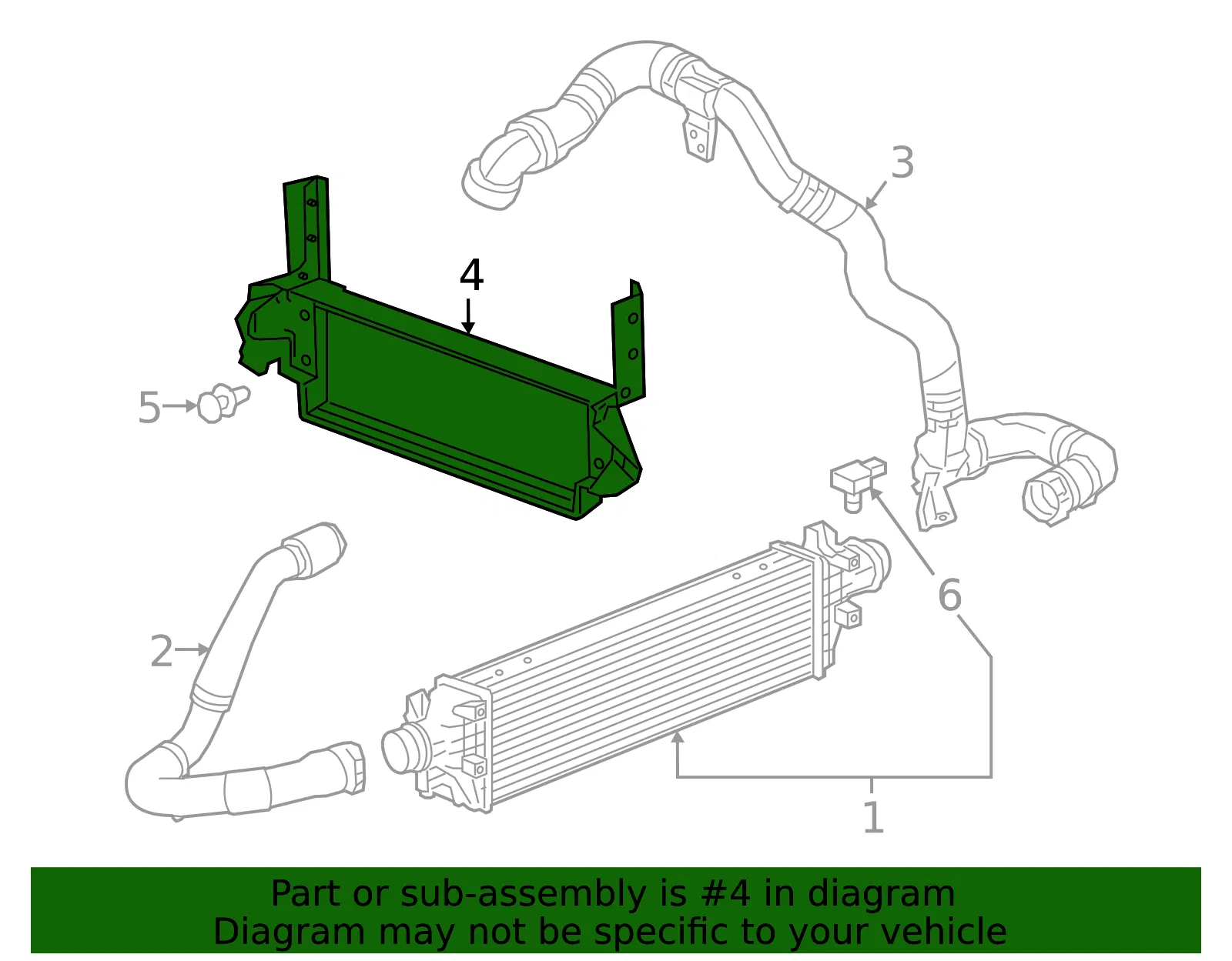 Lower Radiator Air Baffle - GM (42491843) - view 4