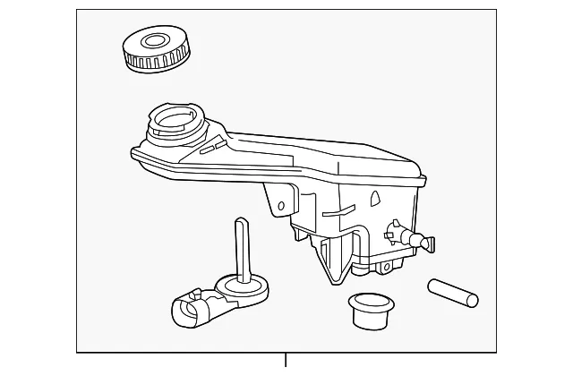 Brake Master Cylinder Reservoir - GM (42403499) - view 3