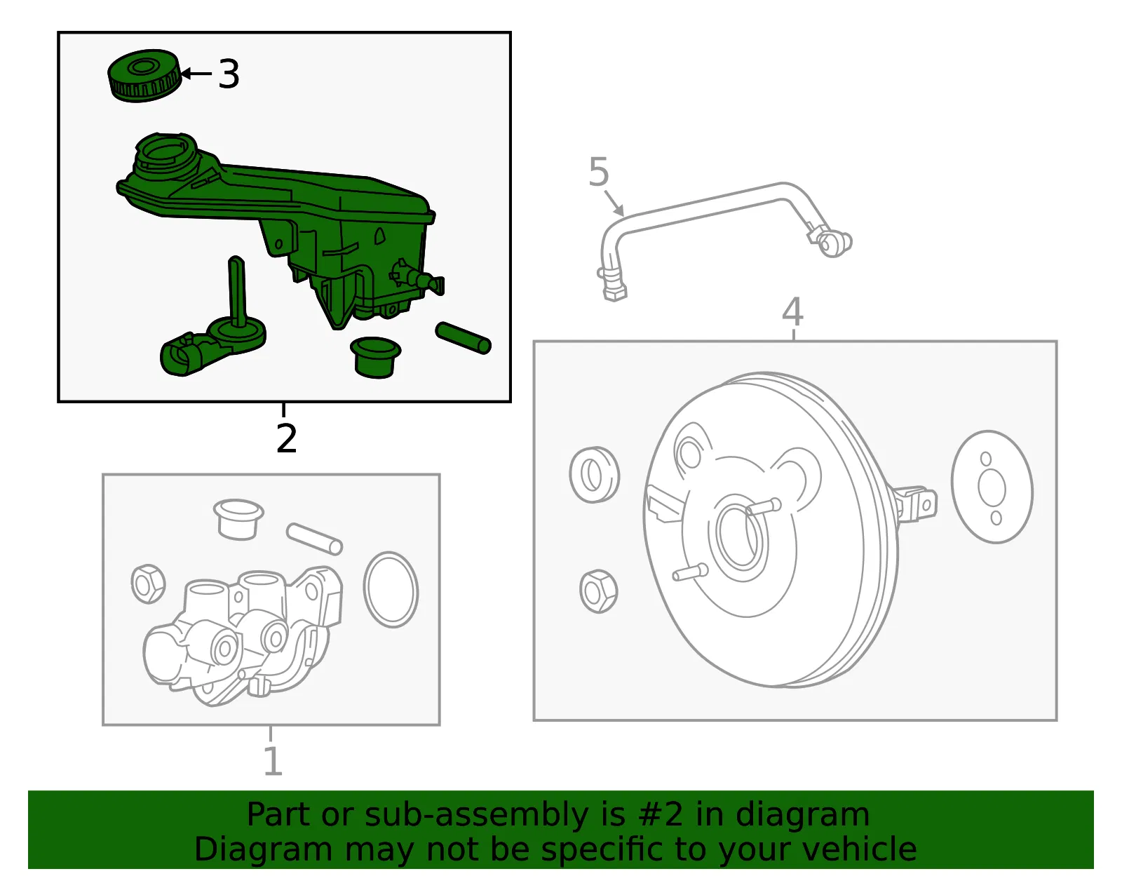 Brake Master Cylinder Reservoir - GM (42403499) - view 4