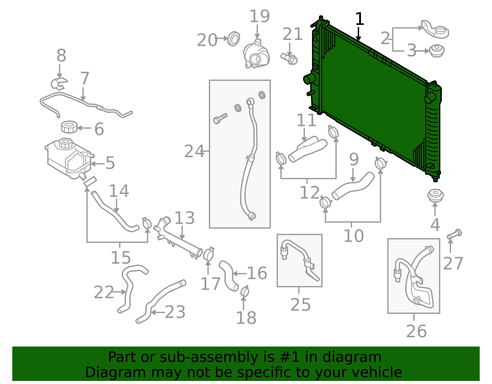 Radiator Assembly - GM (42438331) - view 2