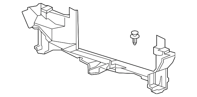 Lower Radiator Air Baffle - GM (42660432) - view 2