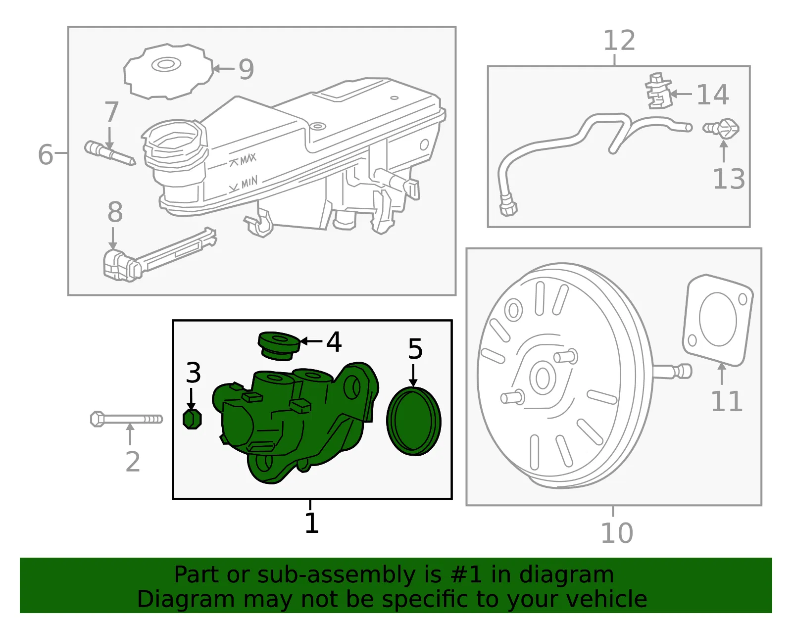 Master Cylinder - GM (42704194) - view 4