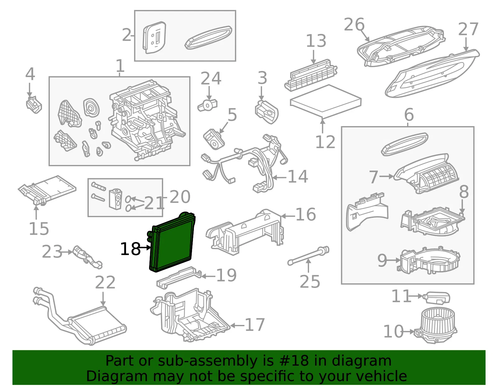Air Conditioning Evaporator Kit - GM (42752021) - view 4