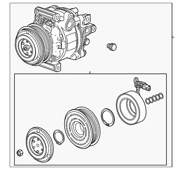 A/C Compressor - ACDelco (42769582)