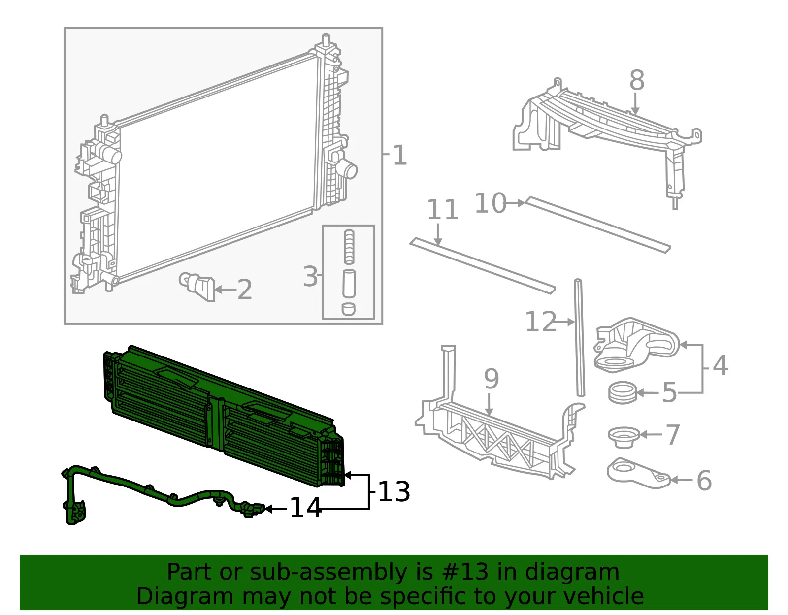 Radiator Shutter Assembly - GM (42836788) - view 3