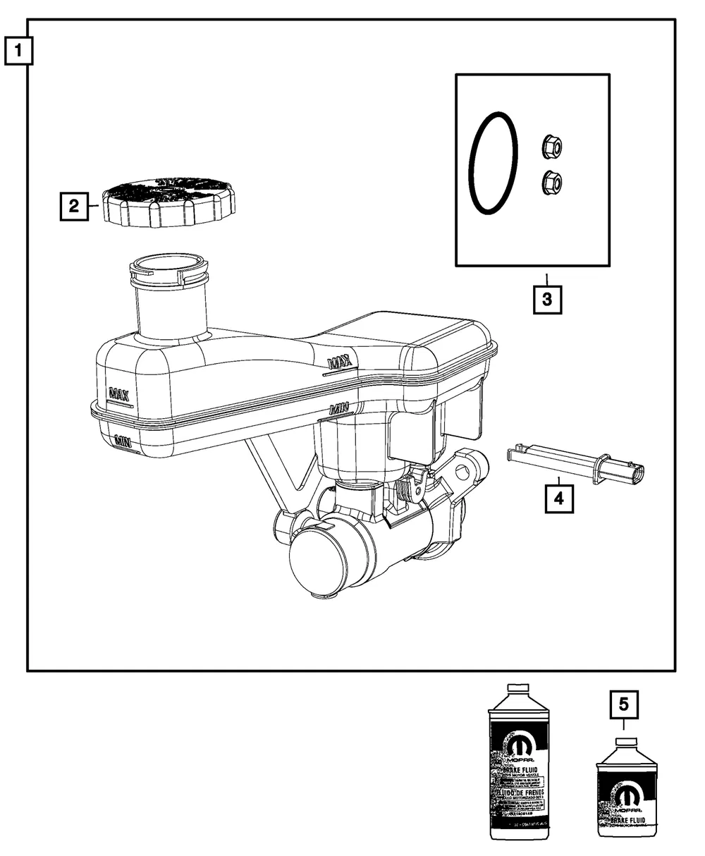 Brake Fluid, Mexico - Mopar (4318080md)