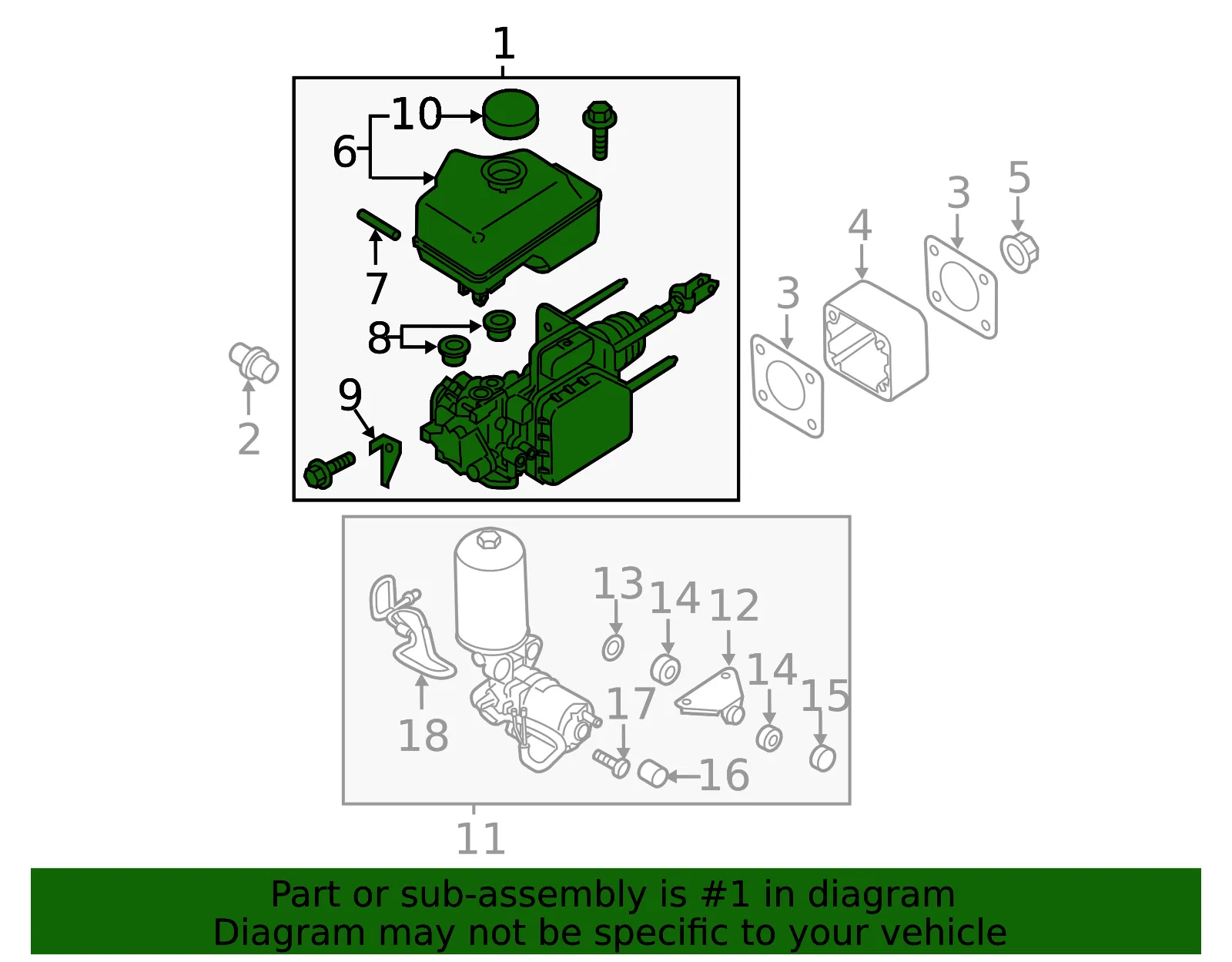 Brake Master Cylinder - Nissan (46010-1PB1A) - view 2